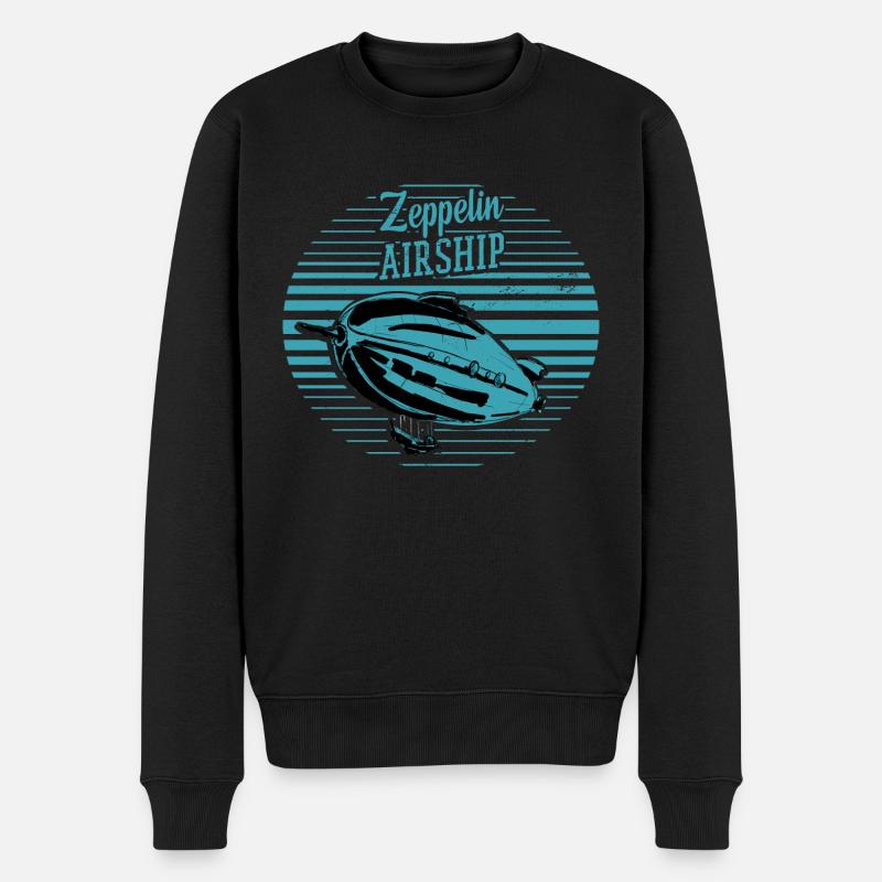 Zeppelin Fan - Pull Premium bio Homme - noir