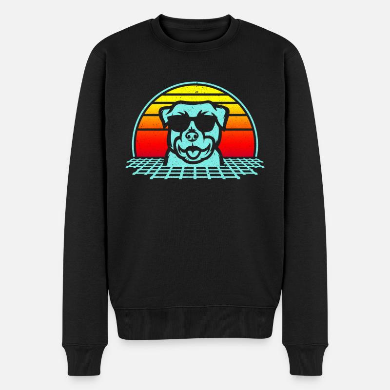 ROTTWEILER - Männer Premium Bio Pullover - Schwarz