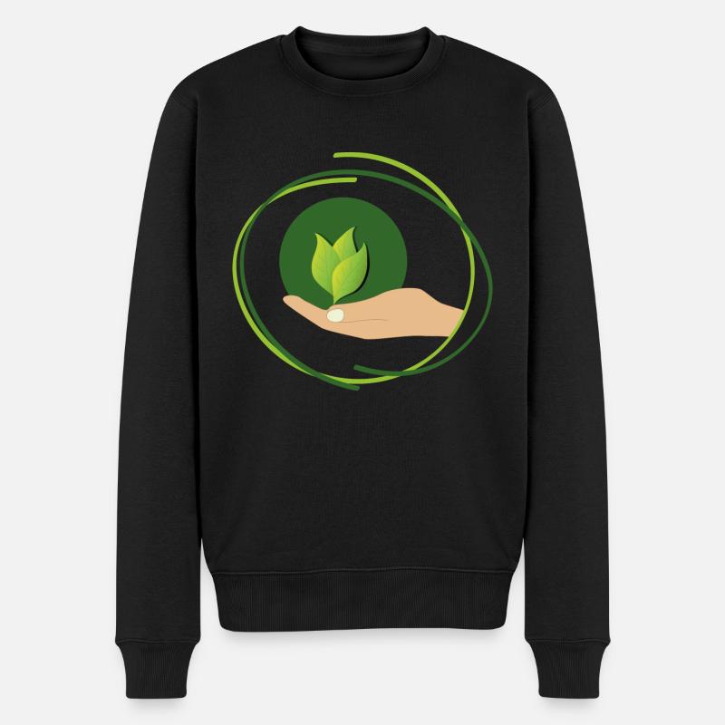 Umweltdesign - Männer Premium Bio Pullover - Schwarz