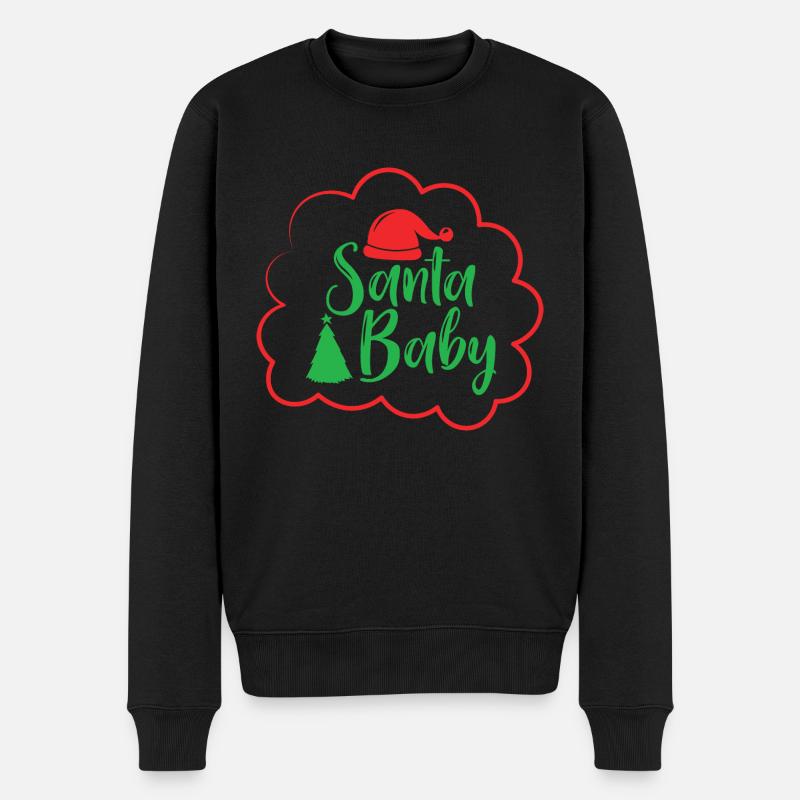 Grossesse de Noël Enceinte - Pull Premium bio Homme - noir