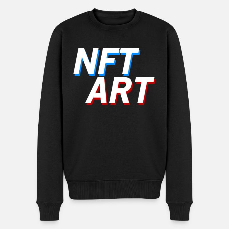 NFT ART - NFT Kunst - Pull Premium bio Homme - noir