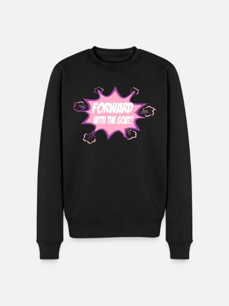 Forward with the goat - Men's Premium Organic Jumper - black