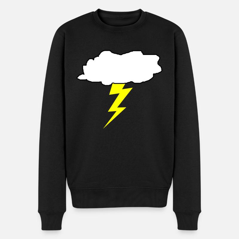 Donner - Männer Premium Bio Pullover - Schwarz