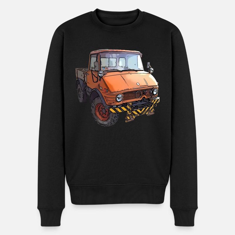 Unimog 406 / 412 - Männer Premium Bio Pullover - Schwarz