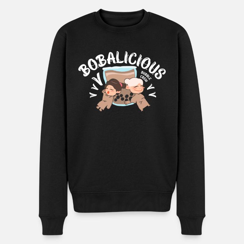 Optimiste - Joyeux Positif - Pull Premium bio Homme - noir