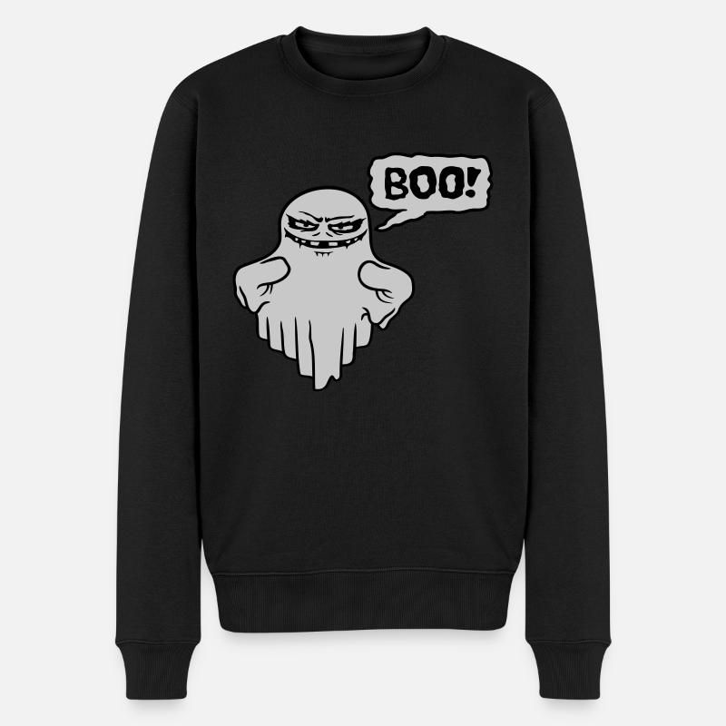 Boo Speech Bubble Mauvais - Pull Premium bio Homme - noir