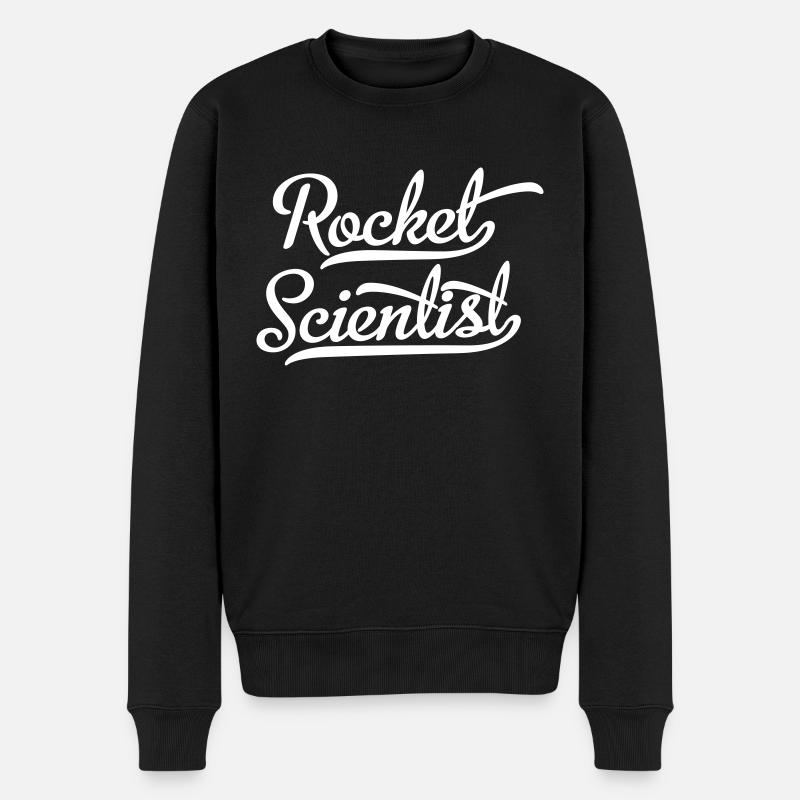 Rocket Science - Männer Premium Bio Pullover - Schwarz