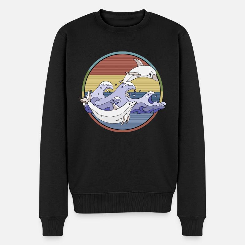 Dauphins - Pull Premium bio Homme - noir
