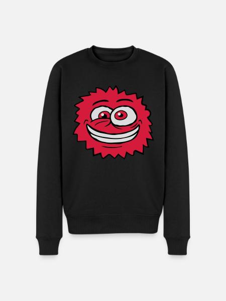 Monster Crazy Comic Face - Men's Premium Organic Jumper - black