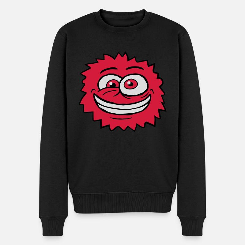 Monster Crazy Comic Face - Pull Premium bio Homme - noir