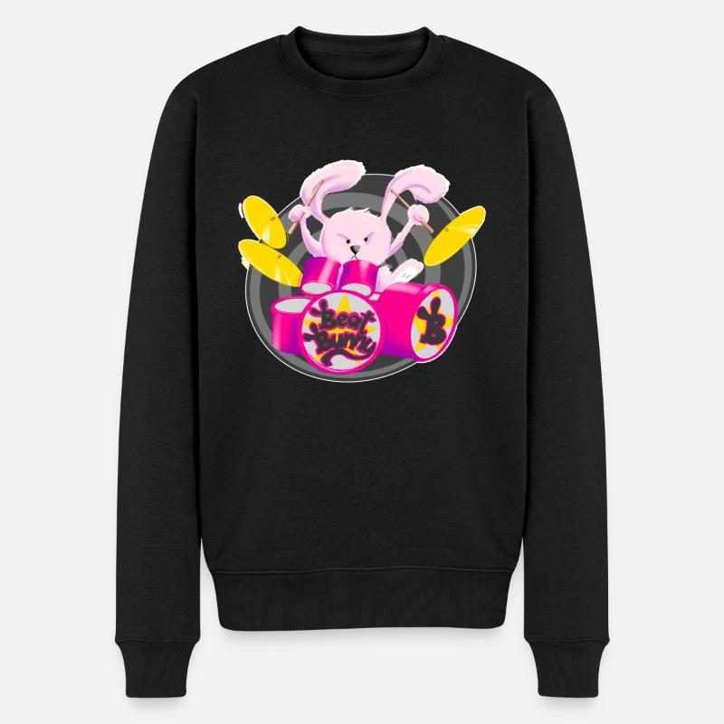 BeatBunny - Pull Premium bio Homme - noir