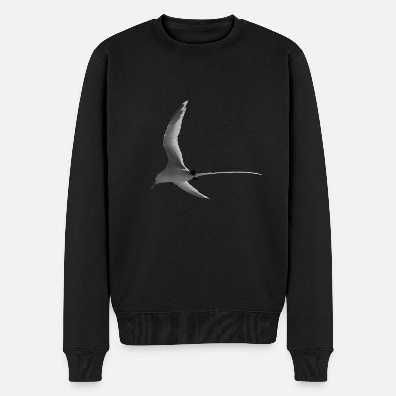 Stroh im Schwanz - Männer Premium Bio Pullover - Schwarz
