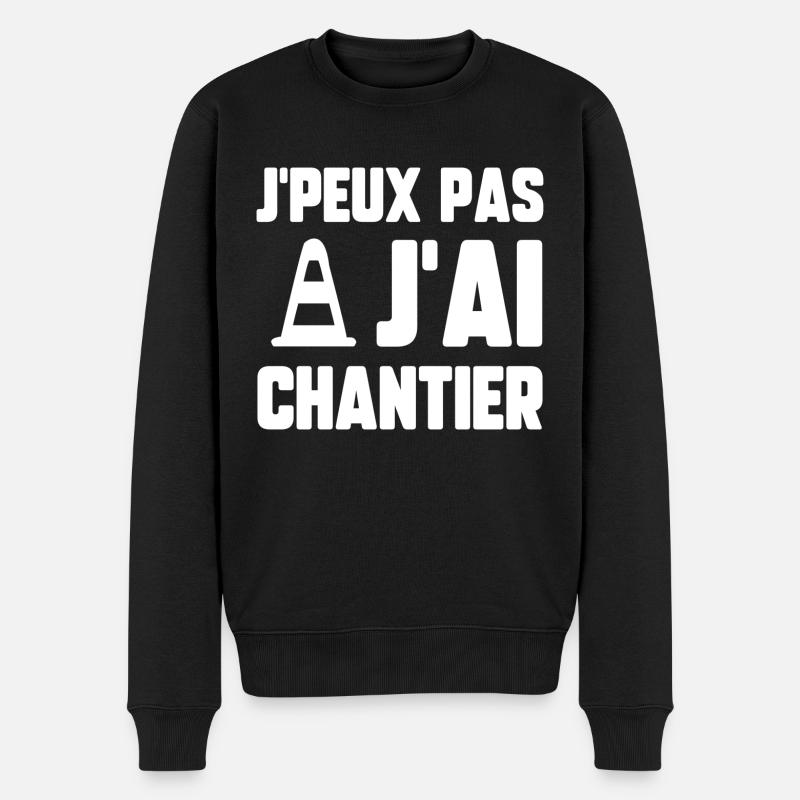 J’peux pas j’ai chantier - Pull Premium bio Homme - noir