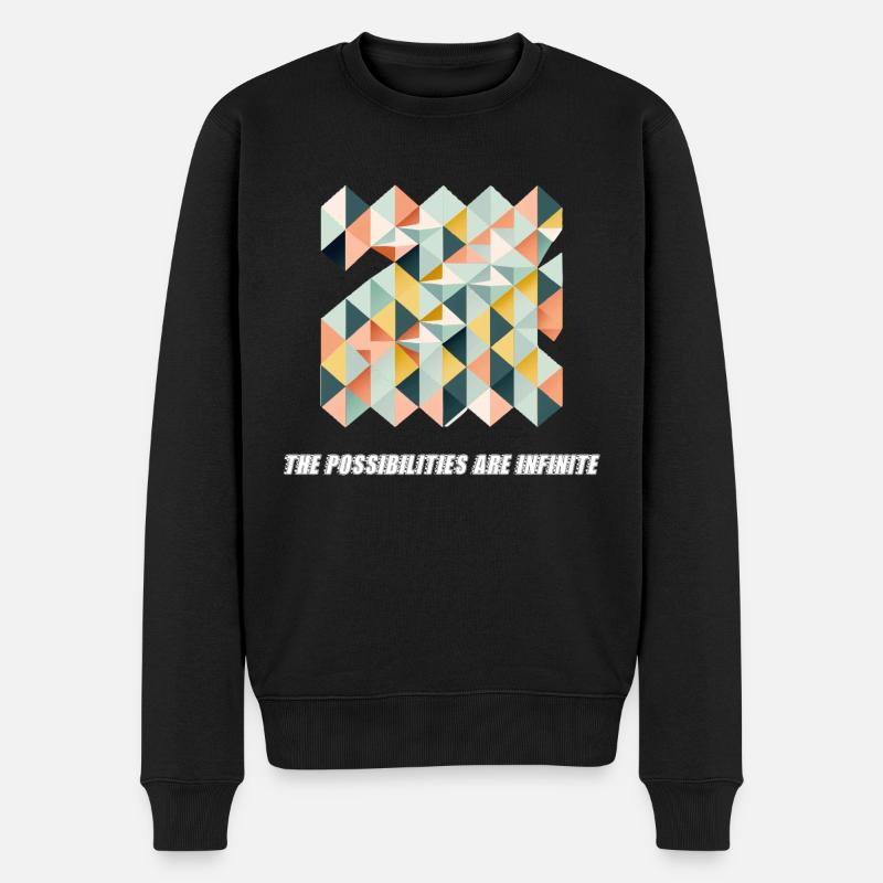 Die Möglichkeiten sind endlos - Männer Premium Bio Pullover - Schwarz