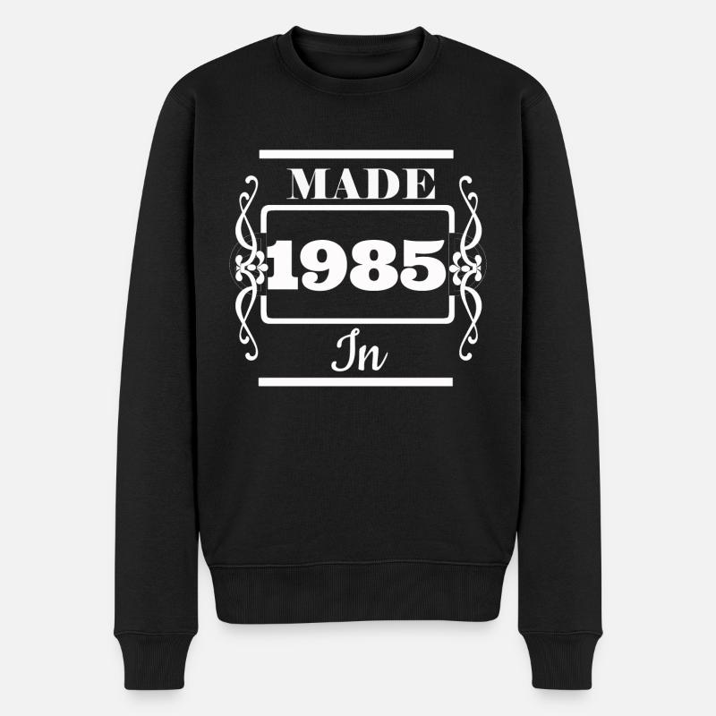 made in 1985 - Pull Premium bio Homme - noir