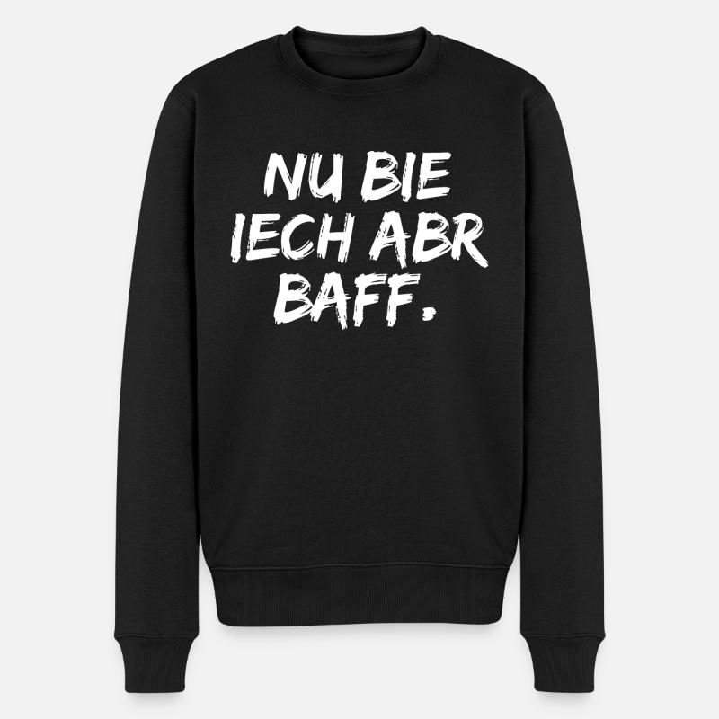 Erzgebirge Erstaunt Lustig - Männer Premium Bio Pullover - Schwarz
