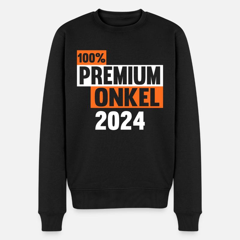 Werdender Onkel 2031 - Männer Premium Bio Pullover - Schwarz