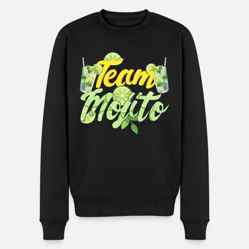 Team Mojito - Männer Premium Bio Pullover - Schwarz