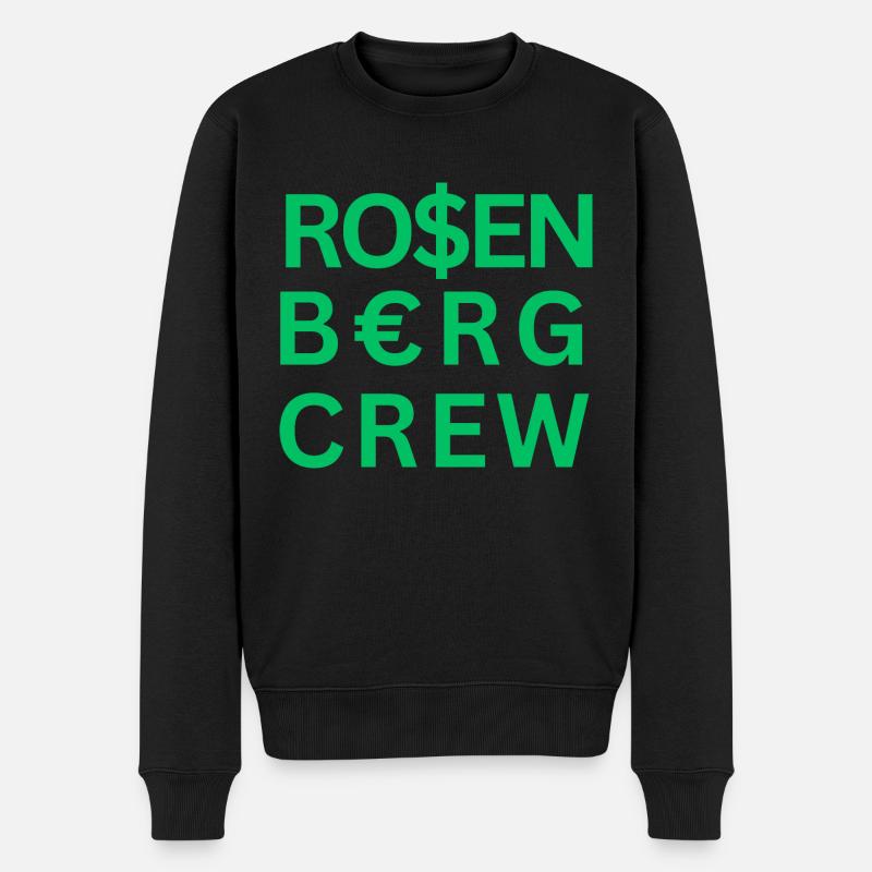RosenbergCrew2 - Männer Premium Bio Pullover - Schwarz