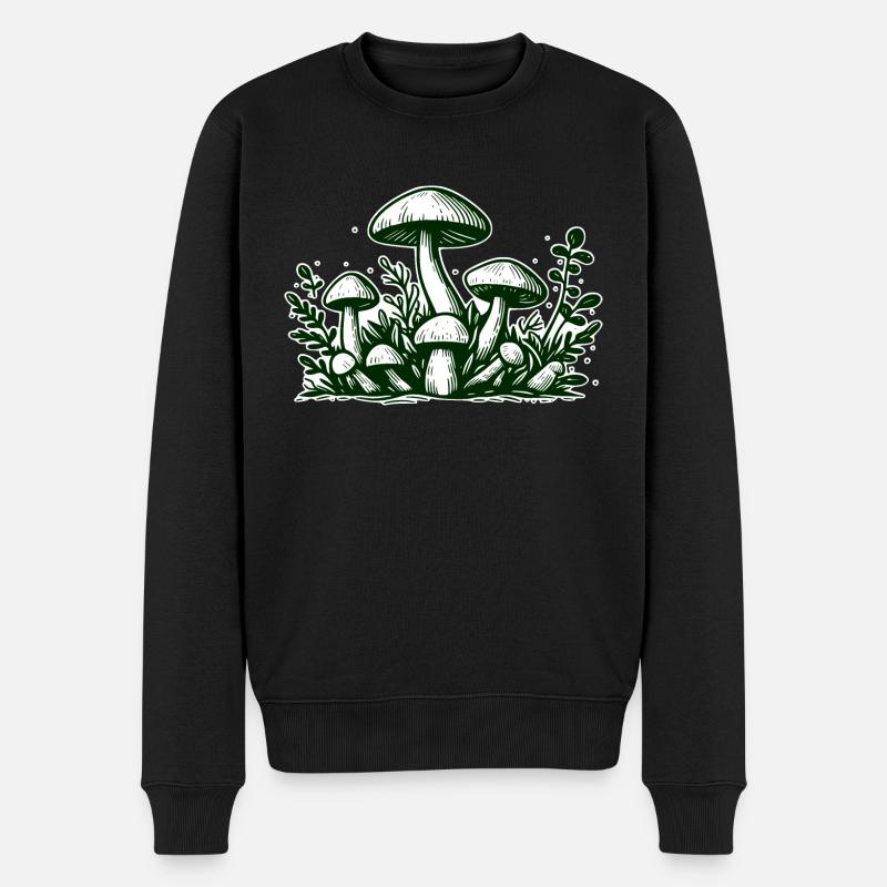 Champignons Pilze - Pull Premium bio Homme - noir