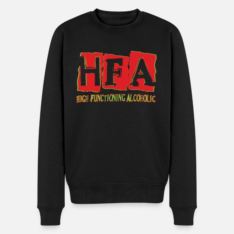 Alcoolique de haut niveau - Pull Premium bio Homme - noir