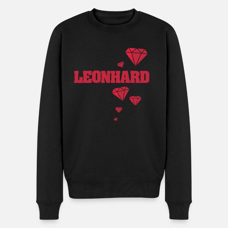 Leonhard comme nom - Pull Premium bio Homme - noir