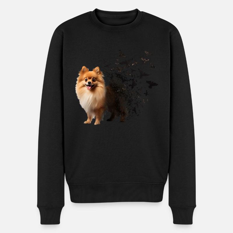Poméranien - Pull Premium bio Homme - noir