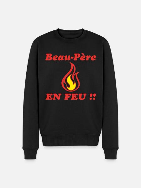 Stepfather ON FIRE - Men's Premium Organic Jumper - black