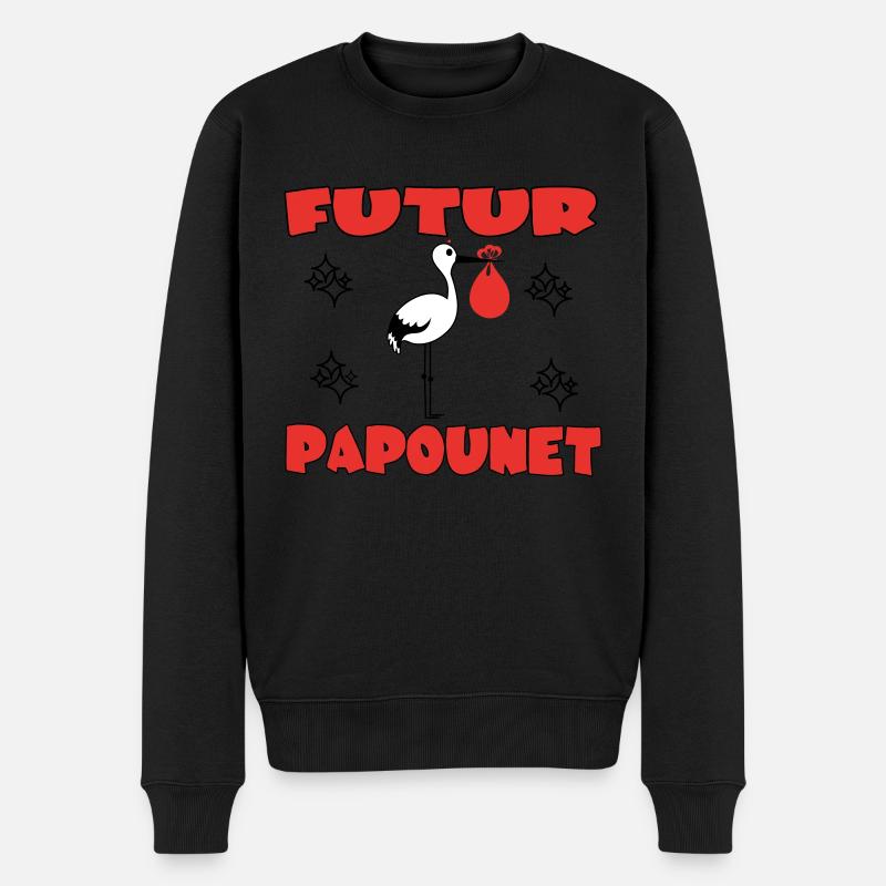 FUTUR PAPOUNET - Pull Premium bio Homme - noir