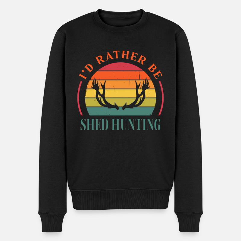 Je préférerais être Shed Hunting Archer Hunter - Pull Premium bio Homme - noir