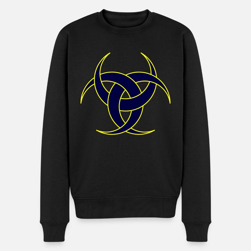 Emblem von Diana II - Männer Premium Bio Pullover - Schwarz