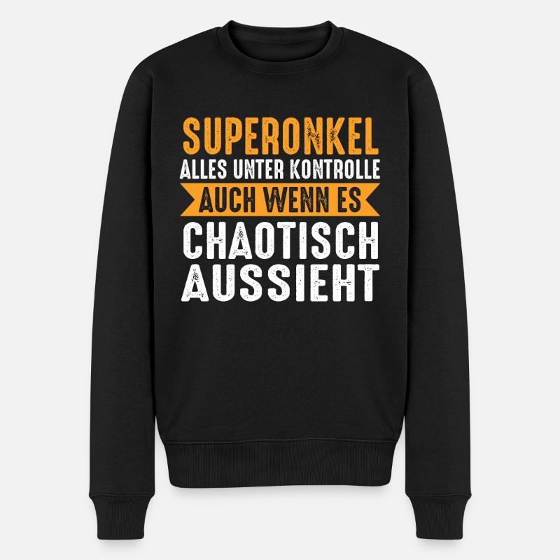 Oncle - Pull Premium bio Homme - noir