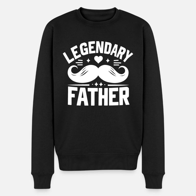 Père légendaire - Pull Premium bio Homme - noir