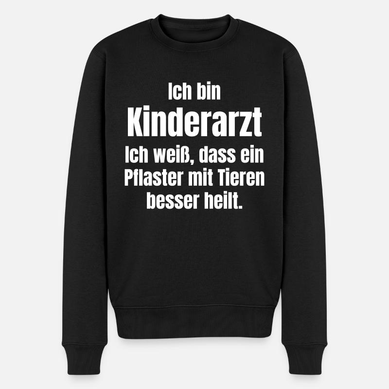 Pédiatre et pédiatre - Pull Premium bio Homme - noir