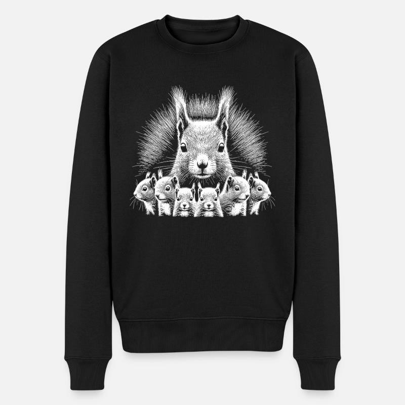 Écureuil - Pull Premium bio Homme - noir