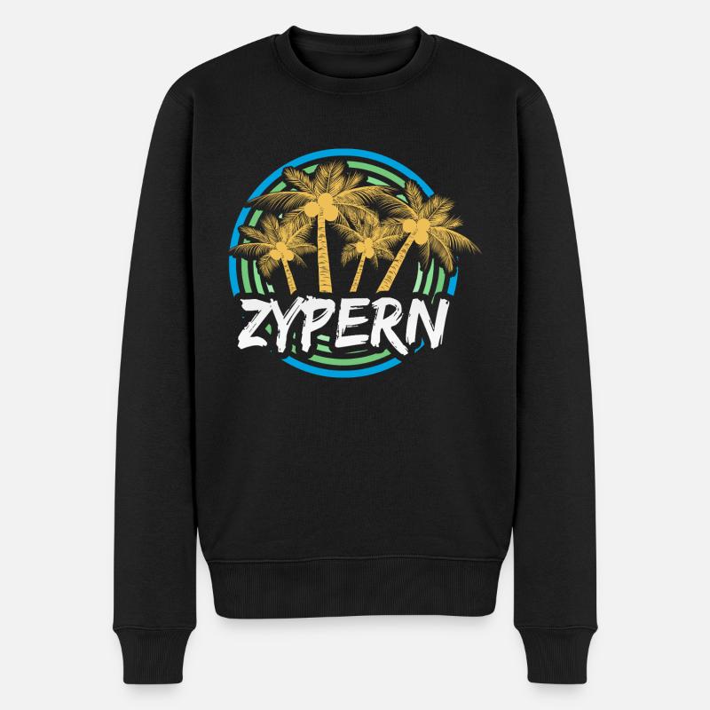 Zypern als Urlaub - Männer Premium Bio Pullover - Schwarz