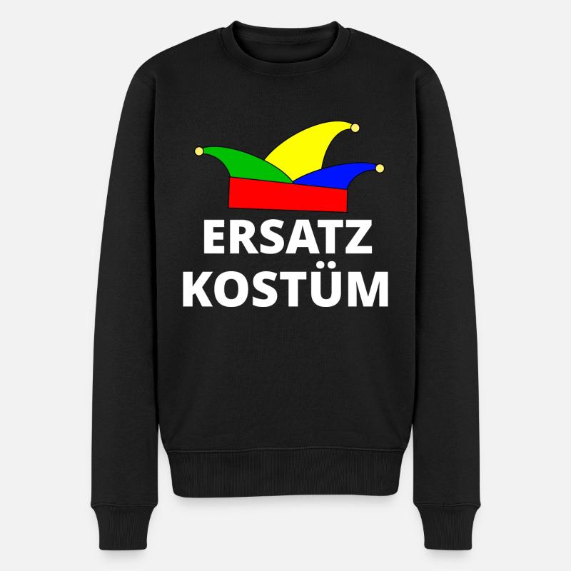 Karneval Kostüm - Männer Premium Bio Pullover - Schwarz