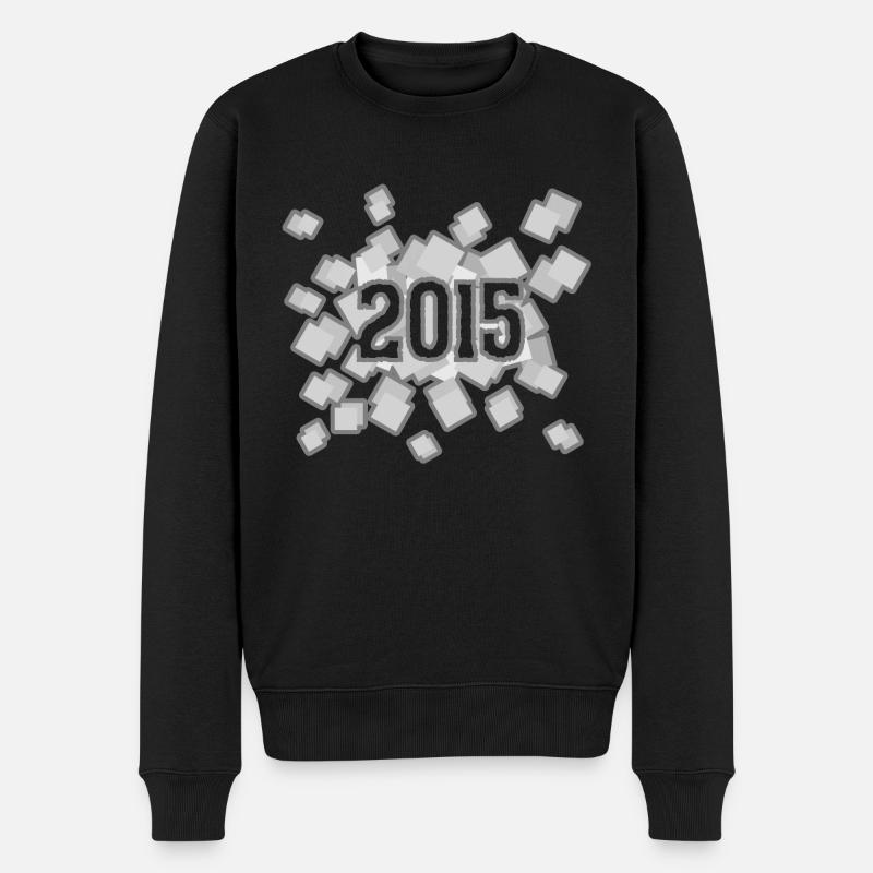 2015 - Männer Premium Bio Pullover - Schwarz