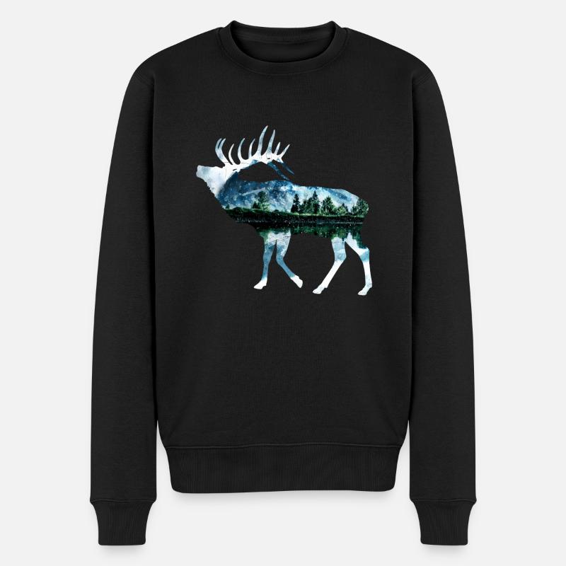 élan - Pull Premium bio Homme - noir