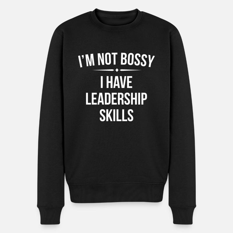 COMPÉTENCES EN LEADERSHIP - Pull Premium bio Homme - noir