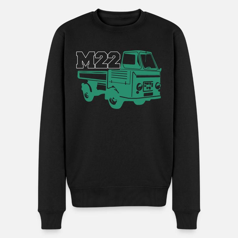 Multicar M22 T-Shirt - Männer Premium Bio Pullover - Schwarz