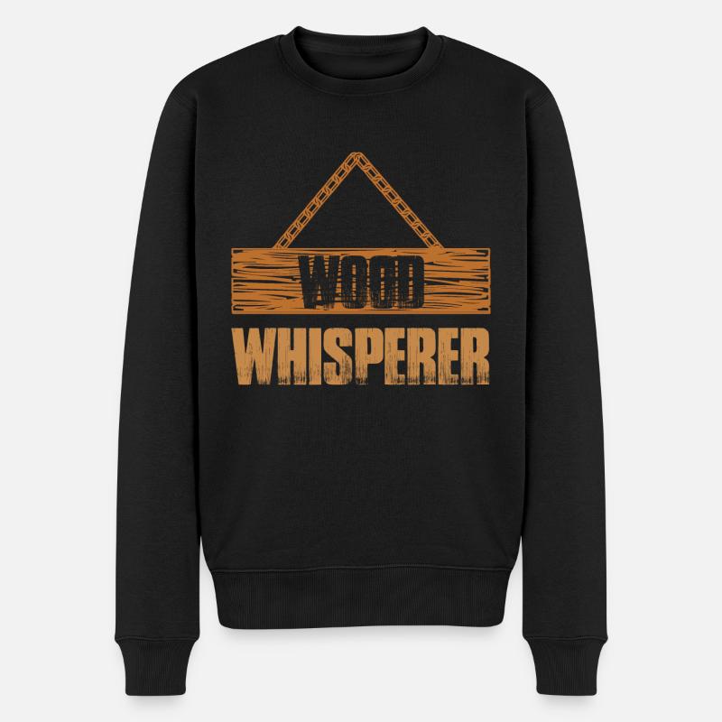 Wood Whisperer Menuisier Charpentier - Pull Premium bio Homme - noir