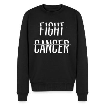 Fight Cancer - Männer Premium Bio Pullover - Schwarz - Vorne - Nico (187cm)