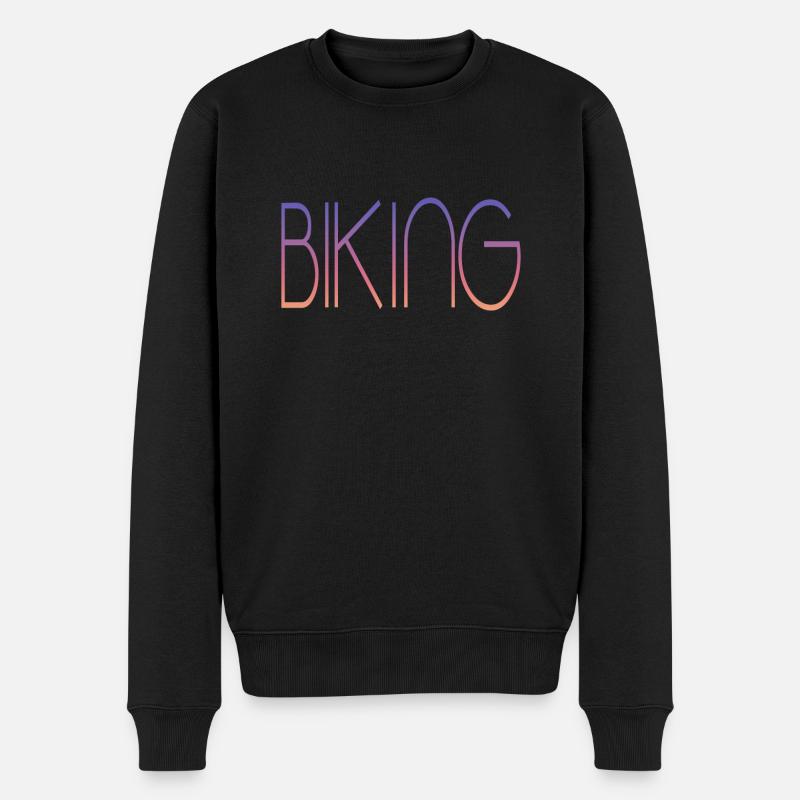 biking bmx mtb - Männer Premium Bio Pullover - Schwarz