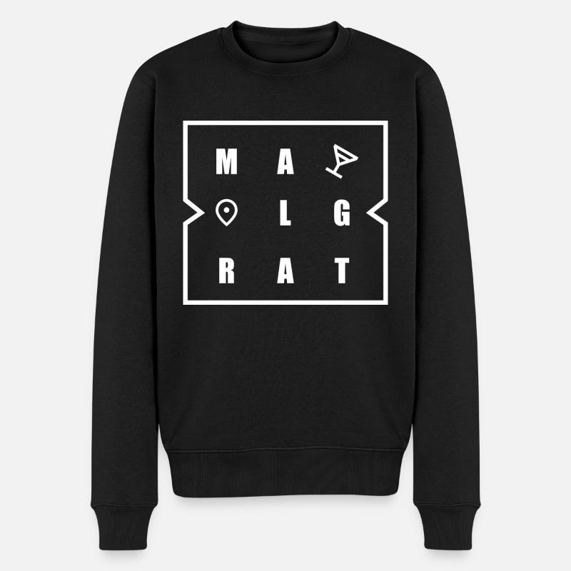 Malgrat - Pull Premium bio Homme - noir