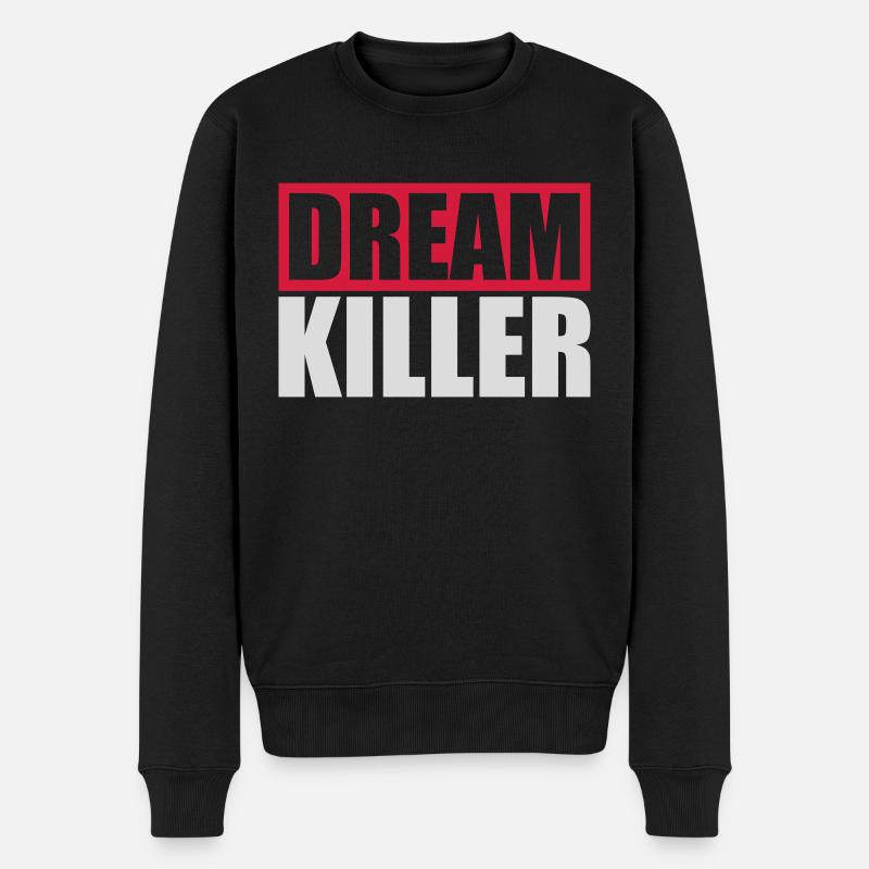 citation pessimiste tueur de rêves - Pull Premium bio Homme - noir