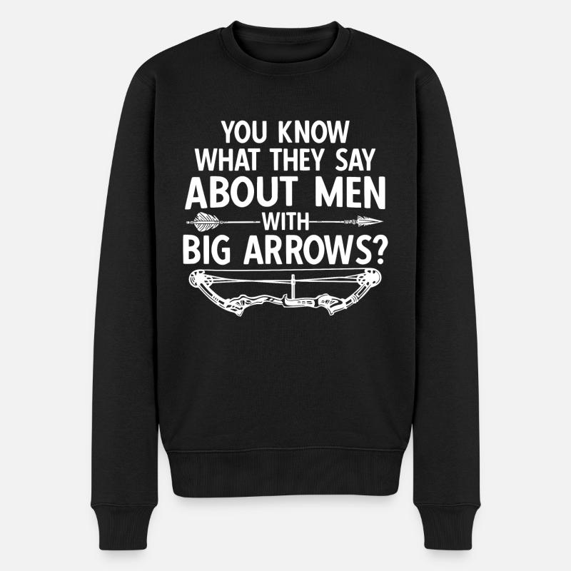 Bogenschießen Archery - Männer Premium Bio Pullover - Schwarz