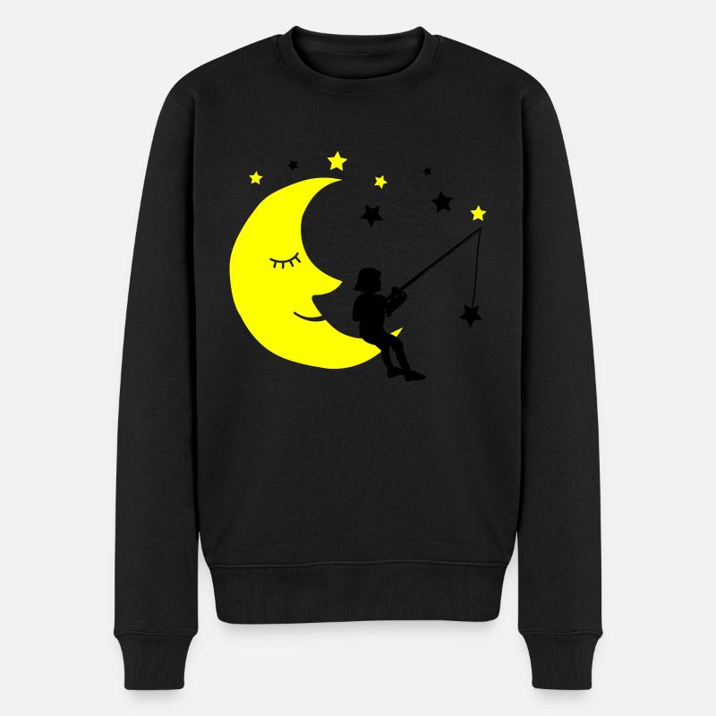 Enfants pêcheurs étoiles - Pull Premium bio Homme - noir