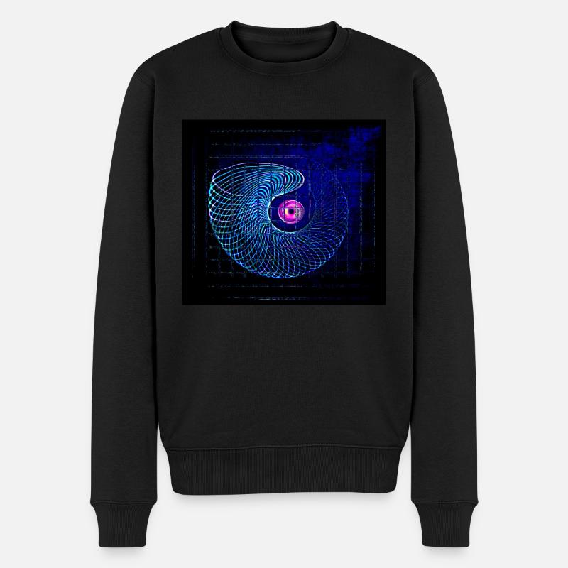 Spirale #5 - Männer Premium Bio Pullover - Schwarz