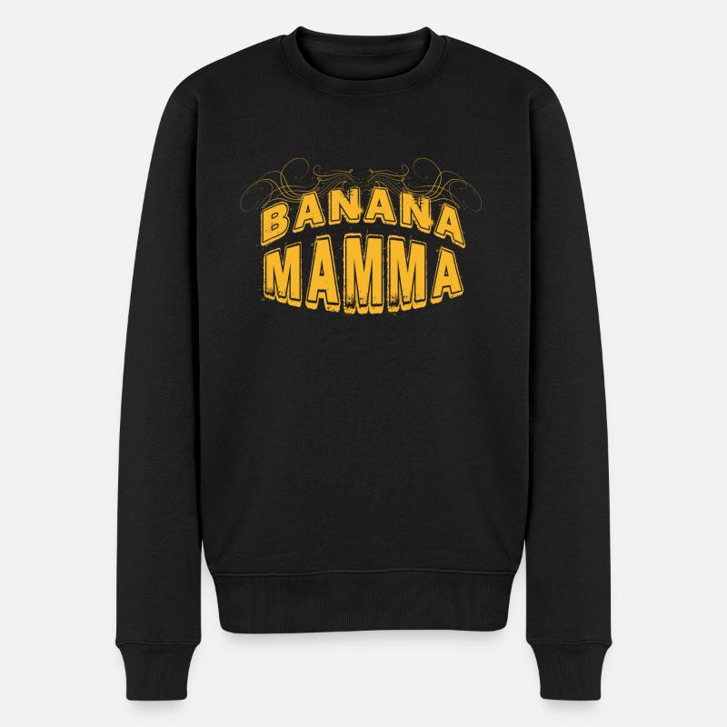 Lettrage BANANA MAMMA - Pull Premium bio Homme - noir